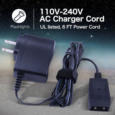 120V AC/12V DC Battery Charger for Streamlight 75866 LED Flashlight