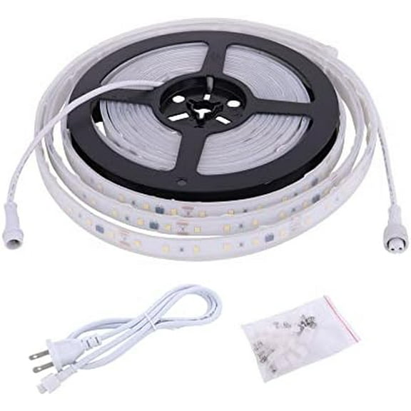 120V Dimmable LED Strip Lights 4200K Daylight, Work with Smart Plug,110V Dimming by Wall Dimmer, No Driver Need, Waterproof IP65, Length 16.4ft Under Cabinet Light, 115V Cove Light Accent Lighting