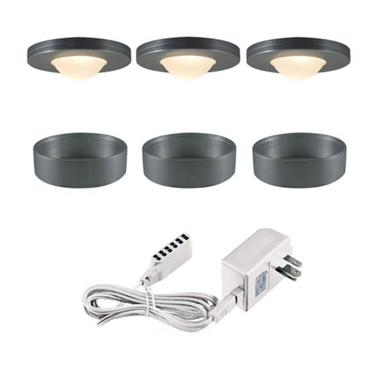 120V Halogen Brushed Aluminum Undercabinet Recessed Lighting - 72 in ...