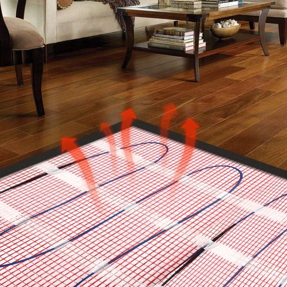 120V Smart Heat Mat Kit Floor Heating System Heating Floor Mat 6.56x1.64ft