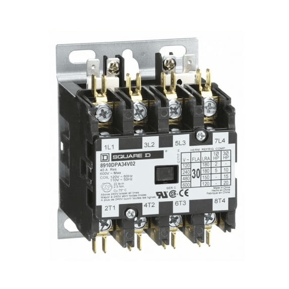 120VAC Non-Reversing Definite Purpose Contactor 4P 30A