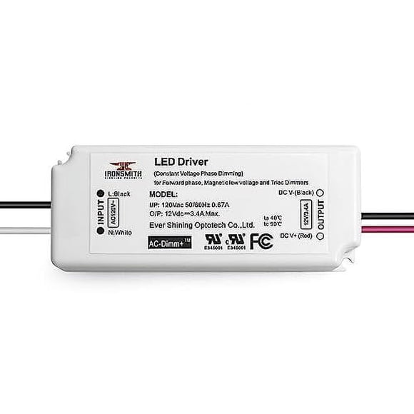 120Volts AC - 27V to 42V DC | 29.4W Constant Current Flicker Free LED Driver with Triac Dimming