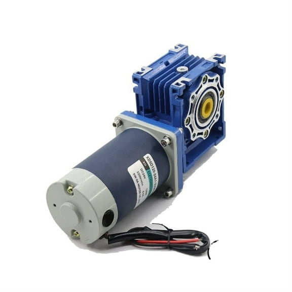 120W 12V 24V DC Worm Gear Reducer Motor NMRV40 Gearbox motor RV40 Self-locking Low Speed Regulating Engine CW CCW ,Easy to Use