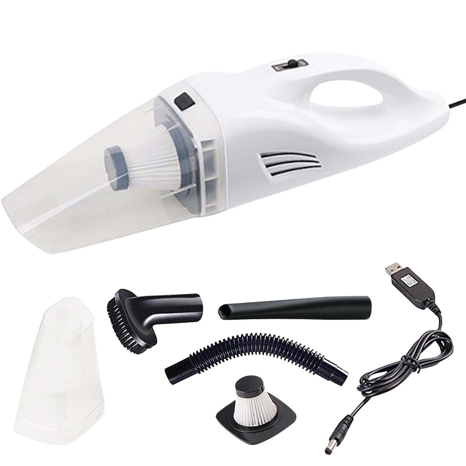 120W 12V Car Vacuum Cleaner with Brush & Hose - High Power Wet/Dry Handheld for Vehicle & Household Use()