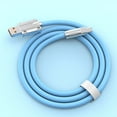 thumbnail image 1 of 120W 6A USB Type C Cable Super Fast Charger Cord Quick Charge USB C Cable For IOS iPhone Samsung Xiaomi Huawei Oneplus POCO OPPO Blue For Type C 1m, 1 of 6