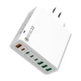 thumbnail image 1 of 120W 8-Port Fast Charging Station with 4 USB and 4 Type-C Ports High Power Desktop Charger for Multiple Devices Simultaneously, 1 of 4