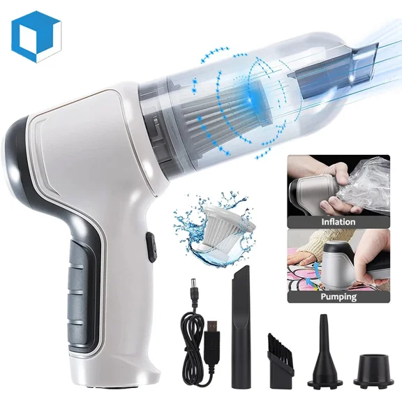 120W 9000Pa Cordless Handheld Vacuum Cleaner Car Auto Home Wet Dry Blower Duster