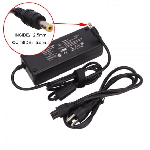 120W AC Battery Charger for Compaq Presario r3015 r3128 R3220CA R3320US r3460ea ppp017l +US Cord