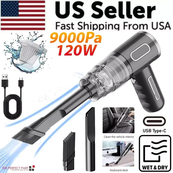 120W Cordless Handheld Vacuum Cleaner Small Mini Portable Car Auto Home Wireless