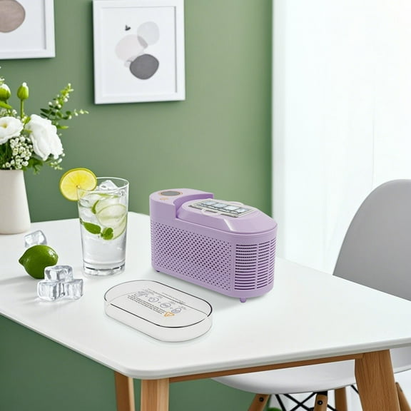 120W Countertop Ice Maker Compact Machine 8 Cubes Car Travel Camping Mini Ice Maker Used in Home Kitchens, Outdoor Spaces, Restaurants