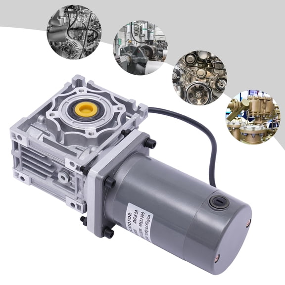 120W DC24V Worm Gear Reducer Gearbox Electric RV Gear Motor High Torque