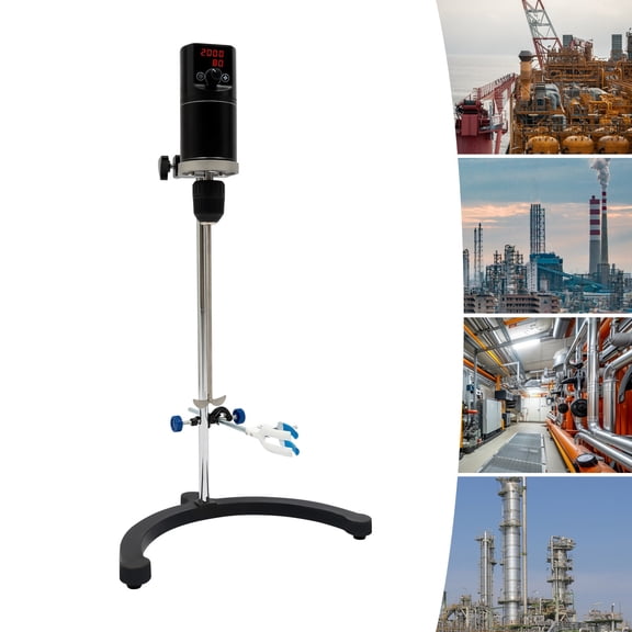 120W Electric Overhead Stirrer Max.40L Digital Lab Mixer Time & Speed Adjustable