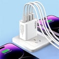 thumbnail image 1 of 120W Fast Charging Wall Charger - US Plug 4-Port USB & Type-C Quick Charger for iPhone, Samsung & Android Devices, 1 of 5