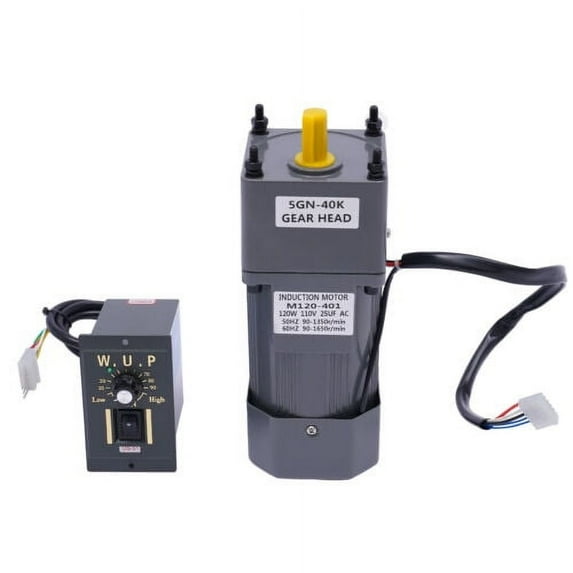 120W Gear Motor M120-401 Low Speed Mini Gearbox High Torque Geared Motor