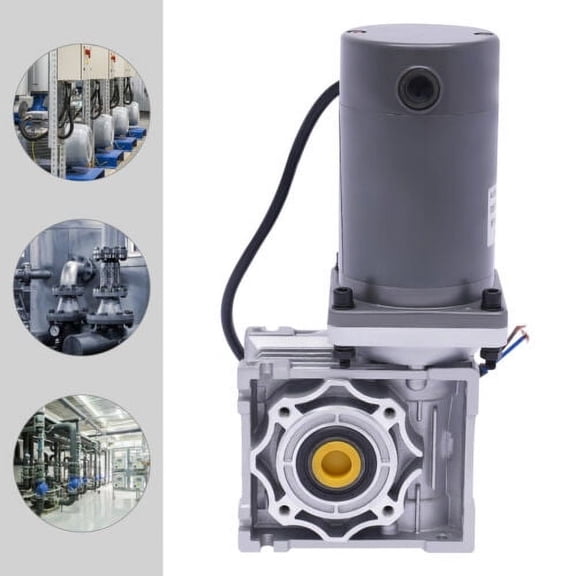 120W Gear Motor Worm Gear Gearbox Worm Gear Reducer RV Motor DC 24V 1800RPM