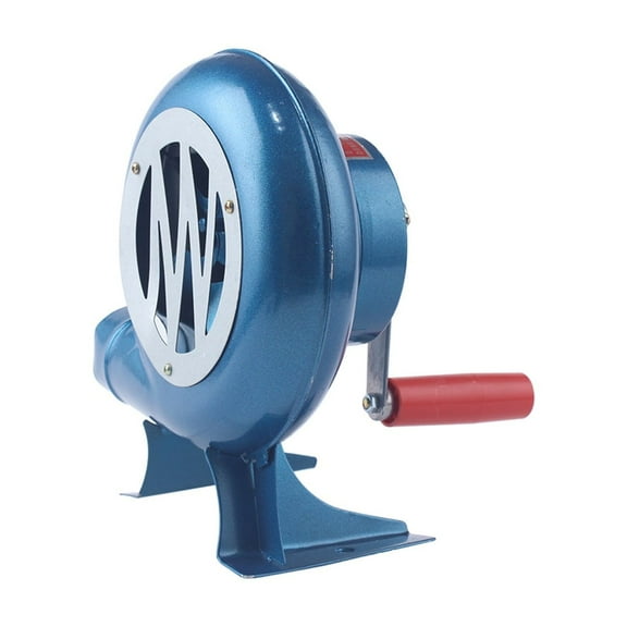 120W Hand Crank Fan Air Blower Iron Gear Manual Grill Fire Starter Flame Exciter For BBQ Picnic Outdoor Camping Hiking ,Long Lasting