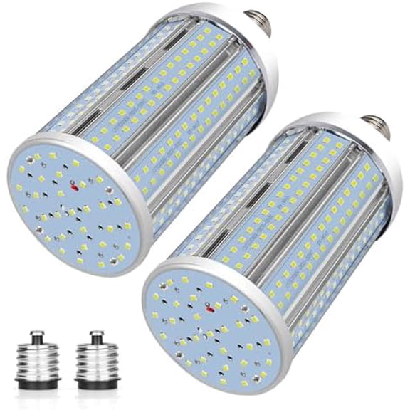 120W LED Corn Bulb 2 Pack, 14400 Lumens Super Bright Light, 5000K Daylight White Corn Light Bulb, E26/E39 Large Mogul Base LED Bulb for Outdoor Indoor Garage Warehouse Factory Workshop