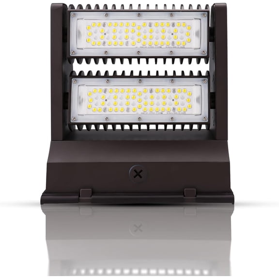 120W LED Wall Pack Light with Adjustable 0°–270° Beam Angle, 16200LM 5000K Daylight, Dimmable Outdoor Wall Mount Fixture, IP65 Waterproof, UL DLC Listed, Replace 400-500W MH/HPS/HID, 5-Year Warranty