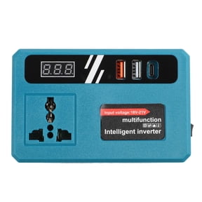 120W Lithium Battery Inverter DC18V/21V To 220V AC Converter Portable Power Supply For Outdoor Activities With Dual USB Ports