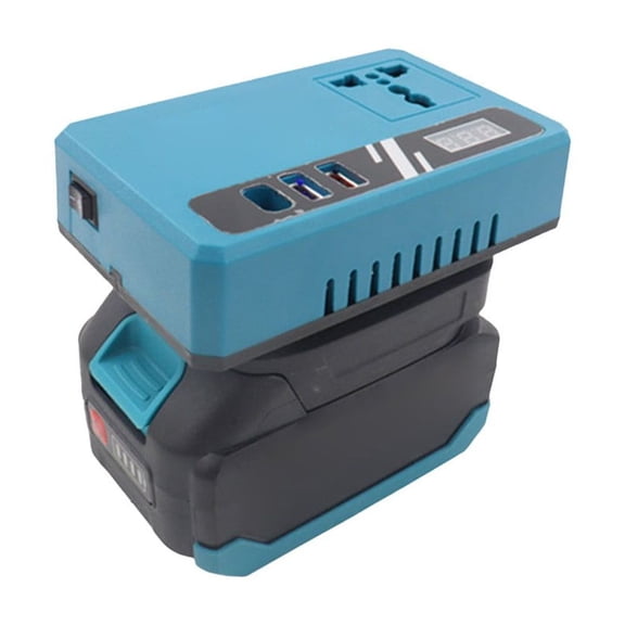 120W Lithium Battery Inverter For Bl1815 Bl1815B Bl1820 Bl1820B Bl1830 Dual-Engine Multiple Protections Battery Transformer