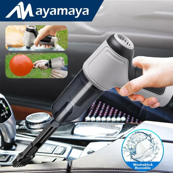120W Portable Handheld Car Vacuum Cleaner Cordless Duster Strong Suction Wet&Dry