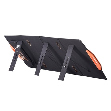 120W Portable Monocrystalline Solar Panel, Foldable ETFE Charger w/ Type C, QC3.0 USB, IP67 Waterproof for Camping, Hiking, Off-Grid (23% Efficiency)
