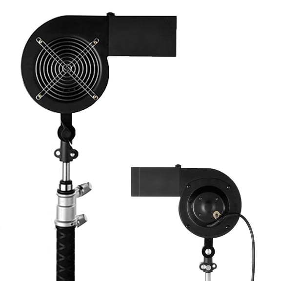 120W Portable Photography Fan Blower, 2600r/min Studio Wind Hair , 180 Adjustable Angle, Air Volume 5.5m3/min, Professional Stage Special Effect Blowing Machine