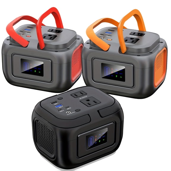 120W Portable Power Station 97.68Wh with AC Outlet USB-C USB-A DC Output Power Bank Fasting Charging Solar Generators for Outdoor Camping RV Traveling Emergencies Home Use