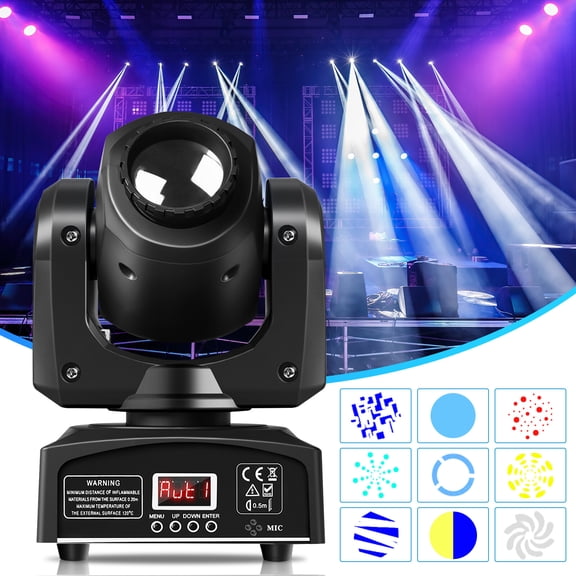 120W RGBW Beam Stage Lighting Gobo LED Moving Head Disco Light DJ Party Show DMX