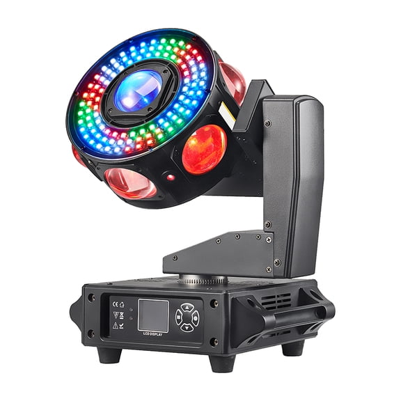120W RGBW LED Moving Head Stage Light Beam Wash Dimming Strobe DMX512 Control XYZ Rotation for Party DJ Show