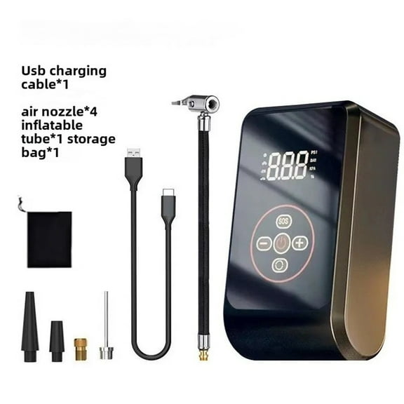 120W Tire Air Pump Car Air Compressor Inflator Digital Wireless Tire Inflator B
