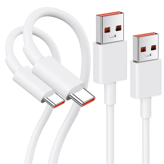 for 120W USB C Cable 3.3FT (2-Pack) for Xiaomi 15/14T/13T Pro/12S Ultra/Pad 5, 6A Hyper Turbo Fast Charging & Data Sync Cord for Redmi 10 Note 14/13/11