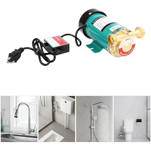 120W Water Pressure Booster Pump, Pressure Pump 3/4" Outlet Diameter Whole Home Water Pressure Booster with Water Flow Switch & Copper Core Motor Home Shower Pressure Booster$$Tools & Hardware Other