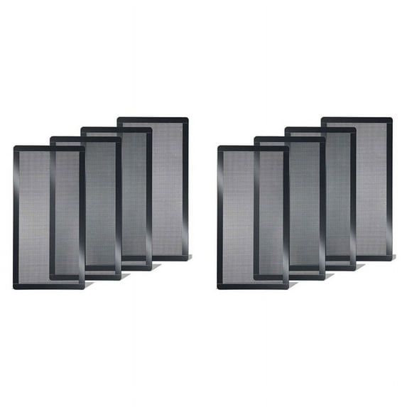 120X240mm Dust Filter for Computer Cooler Fan,Magnetic Frame Dust Filter,Dustproof PVC Cover Computer Fan Grills, 8 Pack