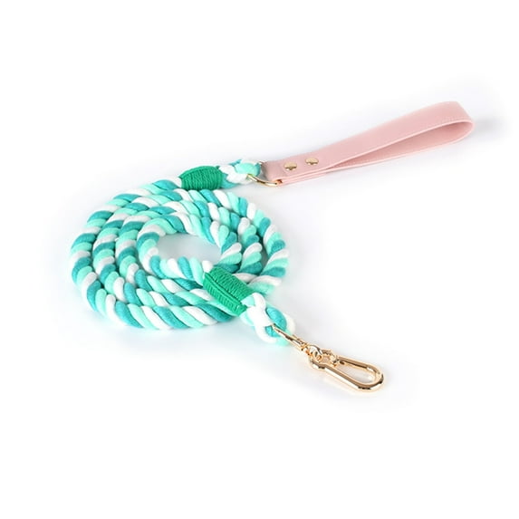 120cm/ 150cm Weaving Dog Leash Gradients Color Flexible Dog Rabbits Cat Traction Rope Dog Leash for Walking Products