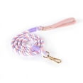 thumbnail image 1 of 120cm/ 150cm Weaving Dog Leash Gradients Color Flexible Dog Rabbits Cat Traction Rope Dog Leash for Walking Products, 1 of 20