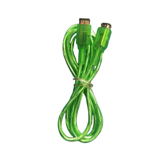 120cm Online Link Cable 2 Player Connecting Cable Clear Green Online Link Cord for Game Console Gaming Accessory
