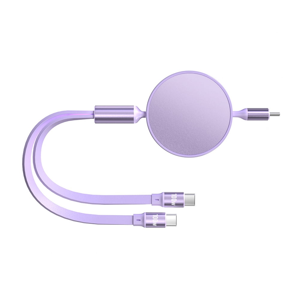 120cm Type-C Cable PD100W 480mbps USB C Male to Double USB C Male Charging Cord