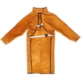 thumbnail image 1 of 120cm Welding Apron Flame Retardant Long Sleeve Welder Protective Clothing Split Leather Fire-, 1 of 9
