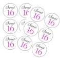 thumbnail image 1 of 120ct Sweet 16 Stickers - Hot Pink, 1 of 1