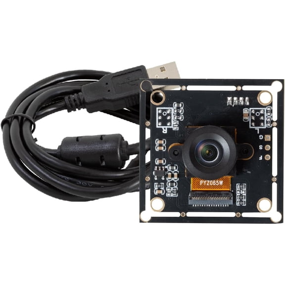 120fps Monochrome Shutter USB Camera Module, 800P High Speed UVC Webcam with 130?D Wide Angle M12 Lens, for PC, Laptop, Android Devices & Raspberry Pi