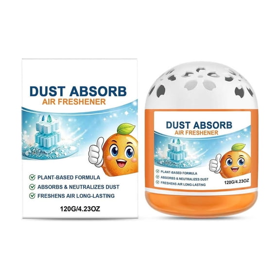 120g Air Freshener Box Odor Eliminator for Home Natural Citrus Scent Long Lasting Air Purifying Deodorizer(White)