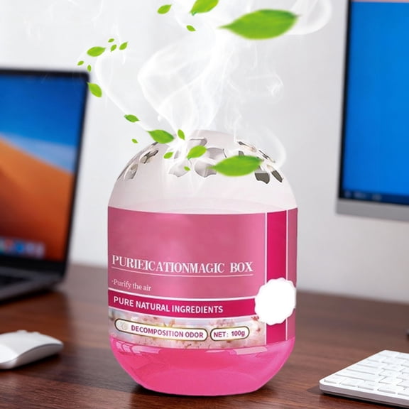120g Home Air Purifying Magical Box, Long-Lasting Odor and Dust Absorber, Air Freshener for Indoor Freshness, Clean Air Solution Bedroom Bathroom Kitchen, Closet and Small Space, A