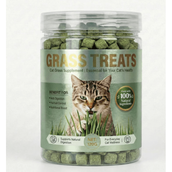 120g Natural Cat Grass Treats