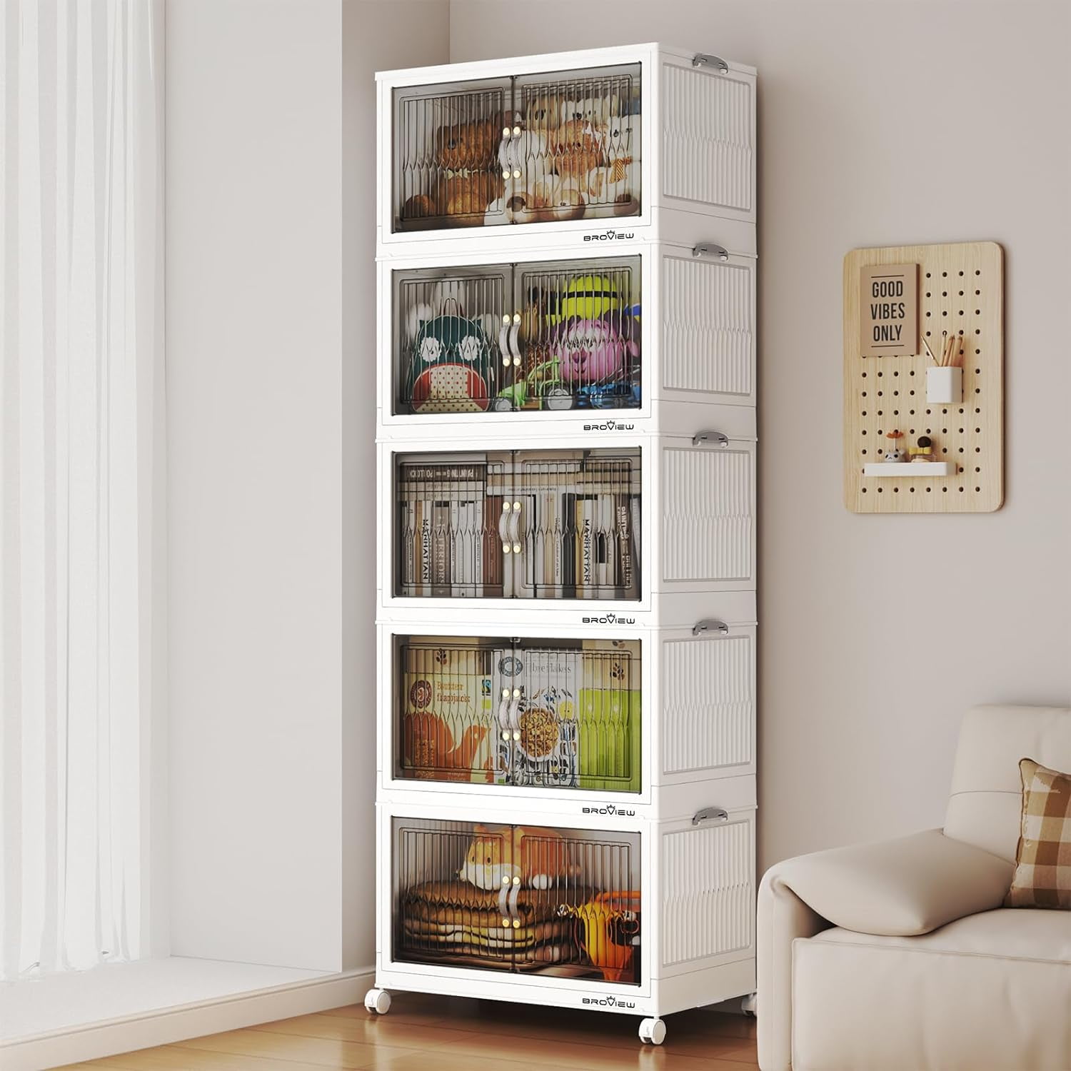 120gal/480qt Plastic Storage Bins with Lid, Closet Organizer and