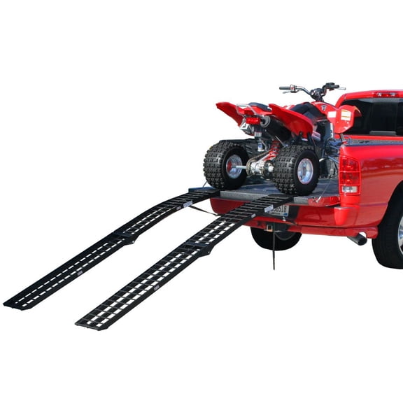 120in Black Widow Aluminum Folding Dual Off-Road ATV Loading Ramps
