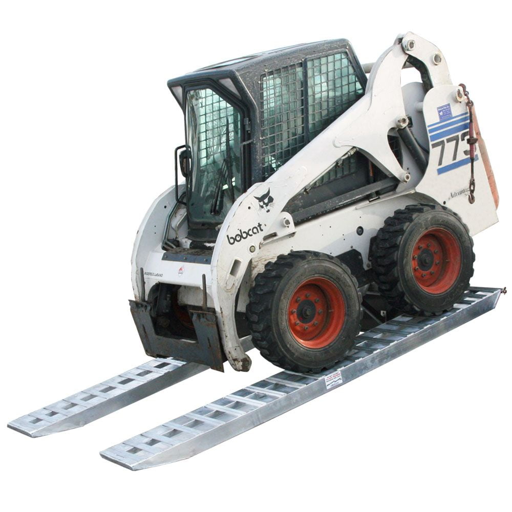 Full Size Loading Ramp 120in x 16in Heavy Duty Equipment Loading Ramps 10,000 lb Capacity Pin ...