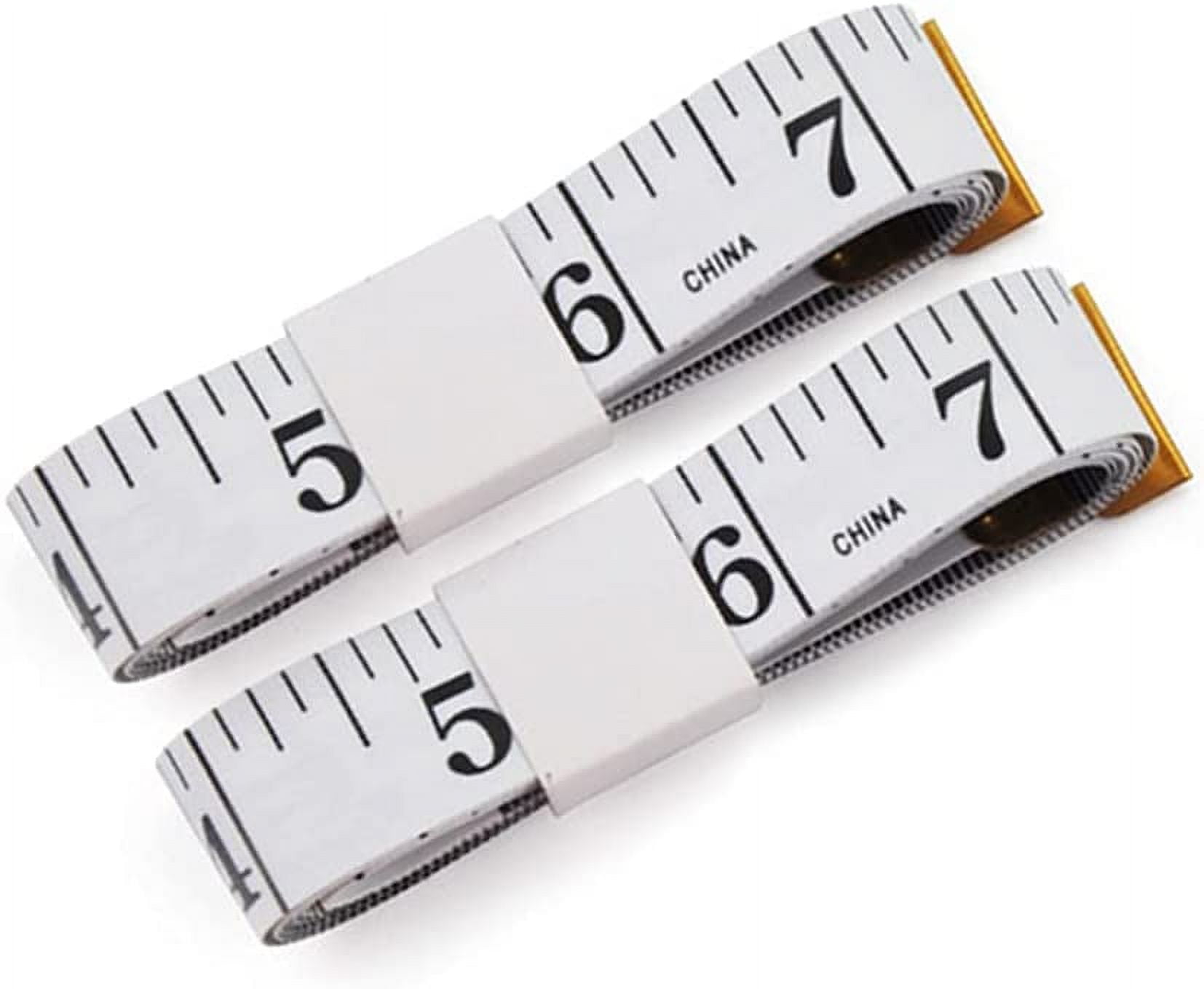 SumVibe 79 Inches/200cm Soft Tape Measure,Pocket Measuring Tape for Body  Sewing Tailor Cloth Measurement,White 2-Pack