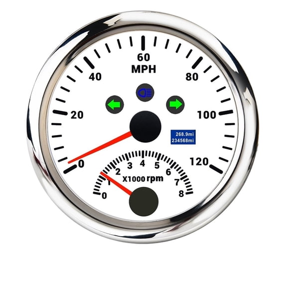 120km/h 200km/h 85mm GPS Speedometer Speed Gauge Digital Odometer ATV UTV Marine Boat Meter 12V/24V 120/200MPH Speed Meter ,Easy to Install