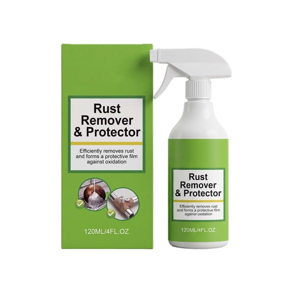 120ml 2-in-1 Rust Remover & Anti-Rust Protective Spray, for Auto Parts Hand Tools Cookware Industrial Metal Surfaces